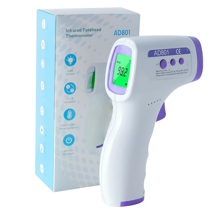 تب‌سنج دیجیتال  AD801 – اندازه‌گیری سریع و بدون تماس