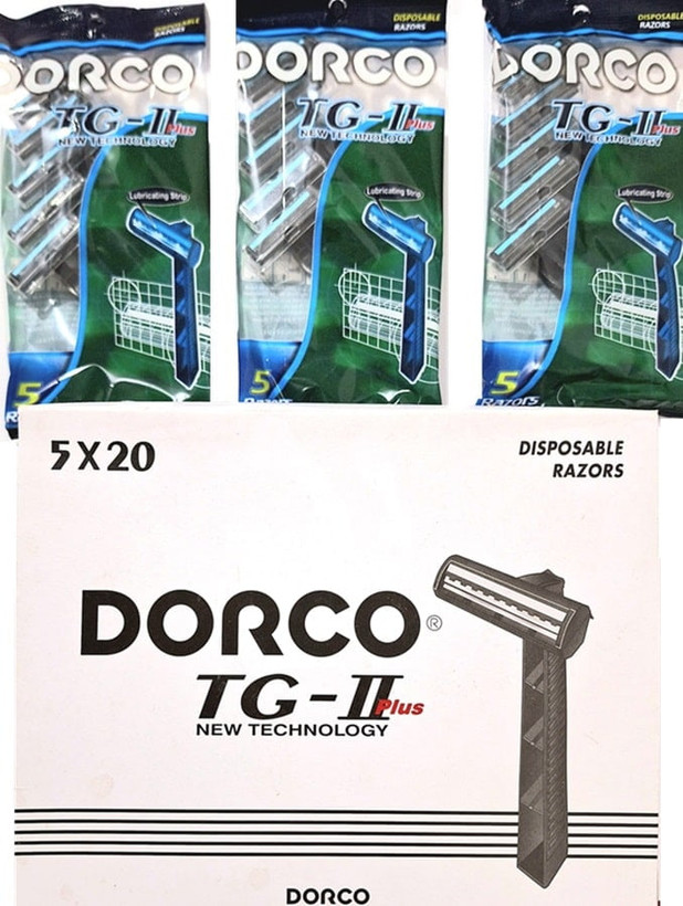تیغ ژیلت Dorco دورکو  ۵ عددی دو لبه صابونی