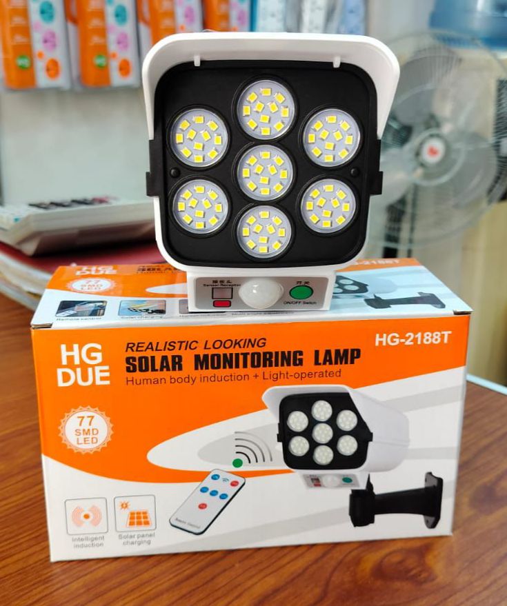 چراغ و پروژکتور مانیتورینگ پنل خورشیدی طرح دوربین مداربسته مدلHG_2188T