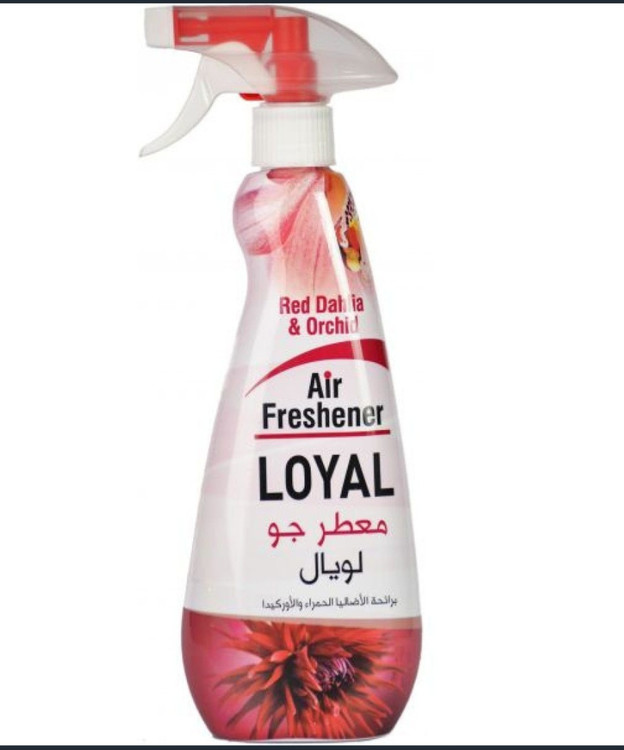 اسپری خوشبوکننده هوا لویال Loyal با رایحه ارکیده و دالیای قرمز 450 میلی لیتر ساخت اردن اورجینال