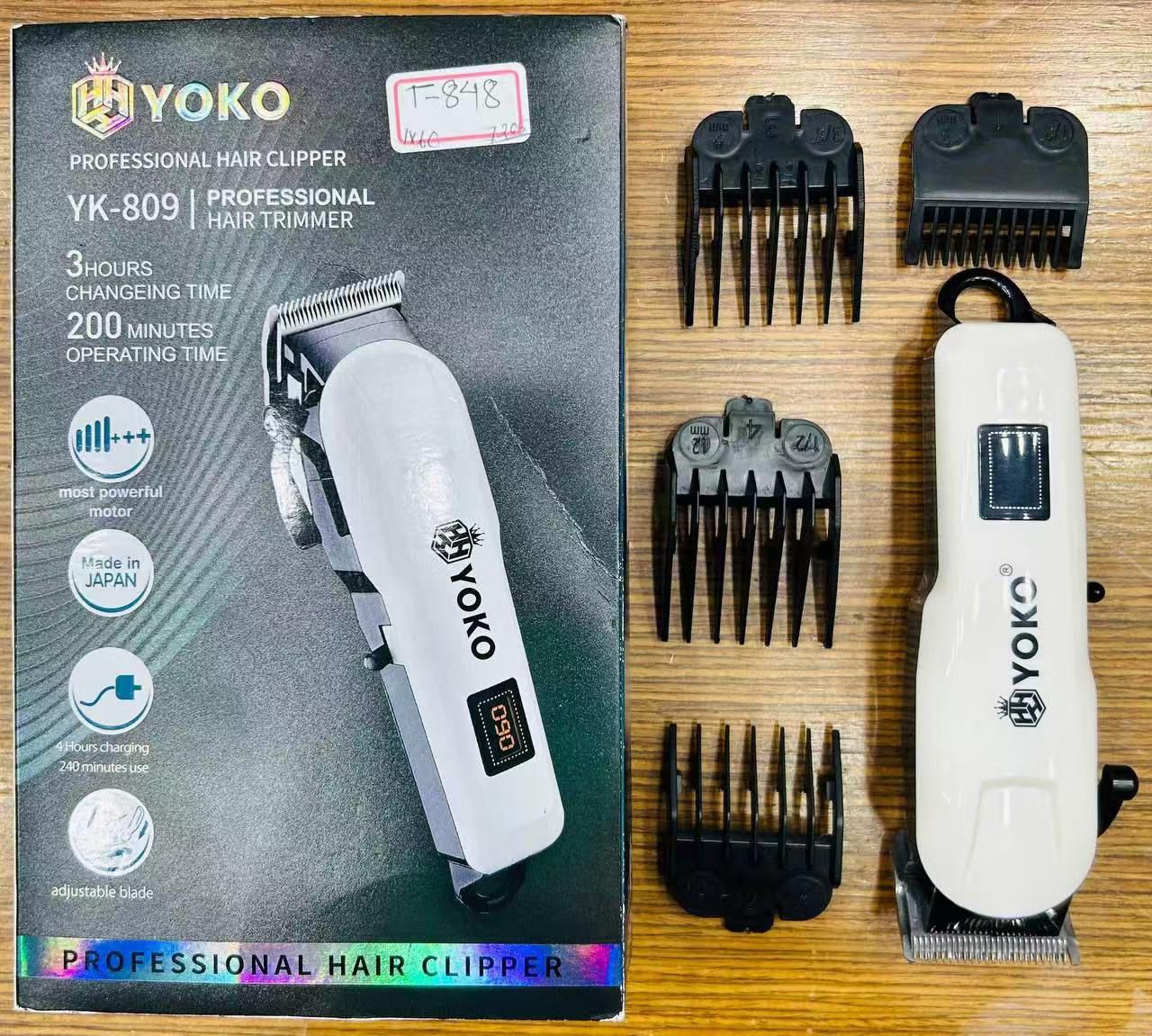 ماشین اصلاح مو  و صورت و بدن شارژی یوکو YOKO مدل YK_809