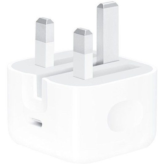 شارژر ۲۰ وات اورجینال آیفون شرکت اپل بارکد دار بدون کابل مدل A 2344   Apple ۲۰W 3pin Power Adapter